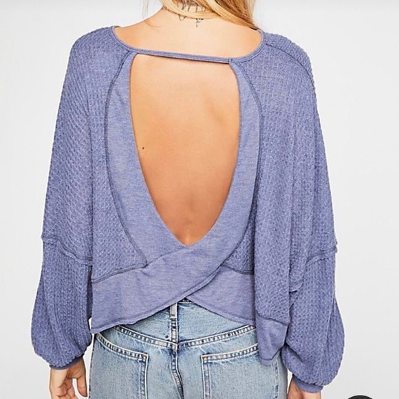 We the Free Love Me Thermal Top in black - Picture 4 of 4